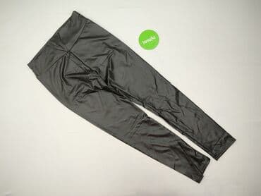 legginsy jeździeckie ocieplane: Legginsy Ze skóry ekologicznej damskie, rozmiar XL — 3