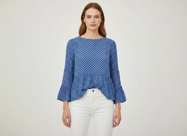 sweter piórkowy na drutach: Yessica, Bluzka damska, rozmiar S — 7