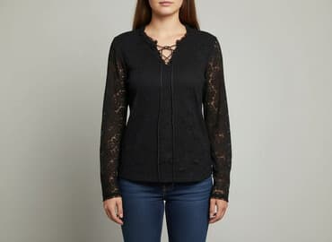 eleganckie bluzki czarne: Royal, Bluzka damska, rozmiar XL — 7