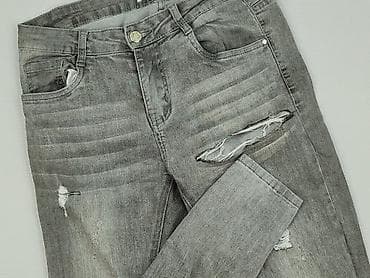 grey denim jeans: Hello Miss, Jeansy damskie, rozmiar S — 1