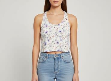 cropp bluzki z krótkim rękawem: H&M Divided, Top damski, rozmiar L — 6