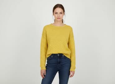 sweter w chmurki reserved: Sweter damski, rozmiar L — 6