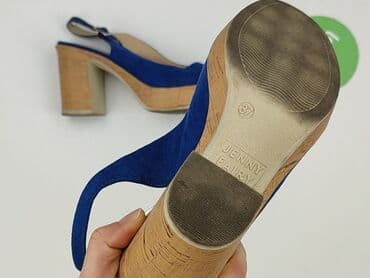 jakie buty do srebrnej sukienki: Sandały damskie, 37 — 4