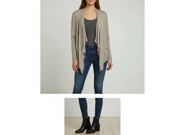 dodatki do beżowej sukienki: Atmosphere, Kardigan damski, rozmiar L — 7