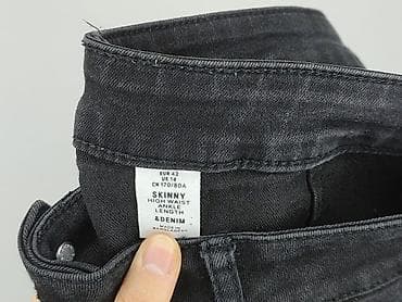 body cekiny hm: H&M, Jeansy damskie, rozmiar L — 4