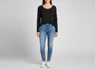 czarne koszulki damskie z nadrukiem: H&M, Футболка жіноча, розмір S — 1