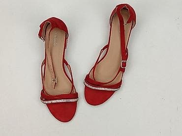 biale sandaly na platformie: Sandały damskie, rozmiar 40 — 1