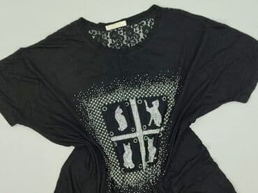 bluzka z kotem damska: Bluzka damska, rozmiar M — 1