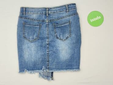 jeansowe spódnice asymetryczne: Spódnica damska, rozmiar XL — 4