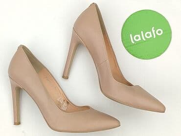 ccc srebrne sandały na obcasie: Flat shoes for women, size 37 — 3