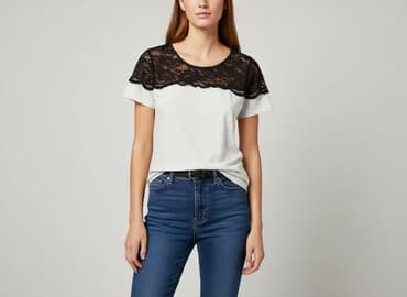 h m t shirt women: H&M, T-shirt damski, rozmiar S — 6