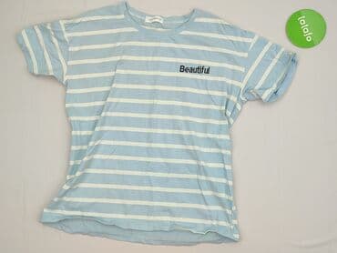 bluzki basic z dekoltem v: Yameiji, T-shirt damski, rozmiar M — 2