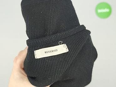 czarne t shirty basic: Reserved, Top damski, rozmiar L — 4