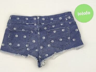 krótkie spodenki z wysokim stanem jeansowe: Denim Co, Szorty damskie, rozmiar S — 4