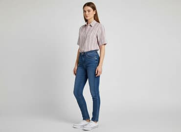 bluzki w prążki: Koszula damska, rozmiar L — 6