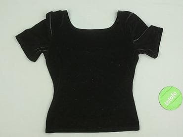 czarne bluzki basic: Top damski, rozmiar M — 6
