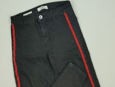 bershka buty na platformie czarne: Bershka, Jeansy damskie, rozmiar XS — 2