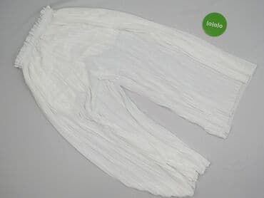 biale szerokie jeansy: Spodnie damskie, rozmiar S — 3