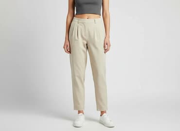 buty podwyższające zimowe: Topshop, Spodnie materiałowe damskie, rozmiar L — 7