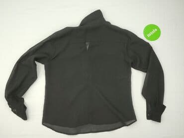 czarna koszula do niebieskiego garnituru: Black, Koszula damska, rozmiar S — 4