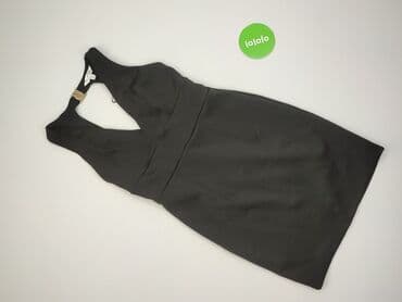 czarna sukienka ze srebrnymi wstawkami: Miss Selfridge, Sukienka damska, L — 3