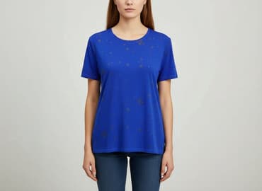 chabrowy t shirty: Lycra, T-shirt damski, rozmiar L — 7