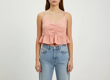 bluzki z dekoltem bershka: Bershka, Top damski, rozmiar M — 6