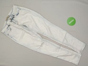 biale szerokie jeansy: Denim Collection, Jeansy dla mężczyzn, rozmiar S — 2