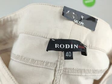 Material trousers for women, size L (EU 40) — 4