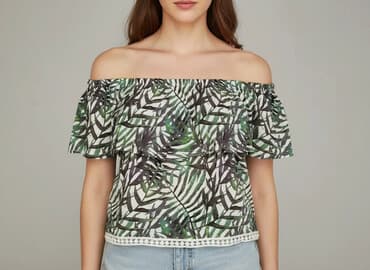 bluzki hiszpanki plus size: Жіноча блуза, розмір S — 1