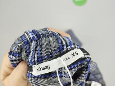 spodnie od piżamy w kratę sinsay: Sinsay, Spodnie materiałowe damskie, rozmiar XS — 4