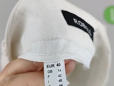 mi ez: Spodnie materiałowe damskie, rozmiar L — 7