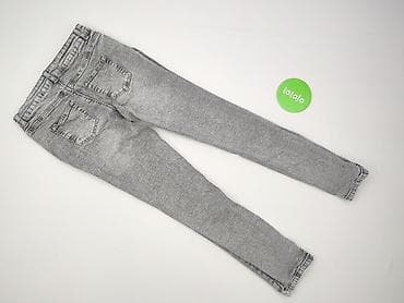 szara bluza stradivarius: Spodnie jeansowe, 12 lat, 152, stan - Idealny — 3