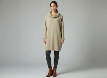 beżowe buty na koturnie ccc: Greence, Sukienka damska, rozmiar M — 6