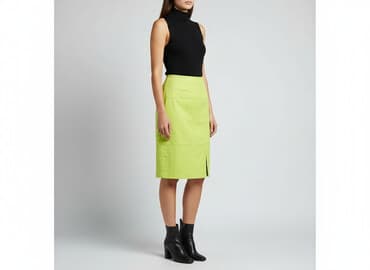 zielone spódnice skórzane: Women`s skirt, size S — 1