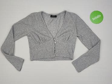 szara tunika: Bershka, Kardigan damski, rozmiar M — 2