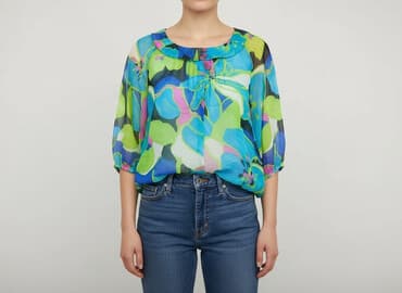 bluzka damska z nadrukiem: Жіноча блуза, розмір L — 1