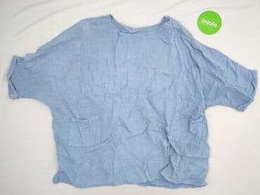 niebieska bluzki z krótkim rękawem: Bluzka damska, rozmiar 8XL — 3