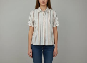 koszula wiya w paski: ERFO, Bluzka damska, M — 7