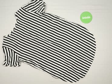 biała bluzka w czarne paski: Women's blouse, size M — 4