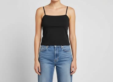obcisła bluzka na ramiączkach: H&M Divided, Top damski, rozmiar XS — 1