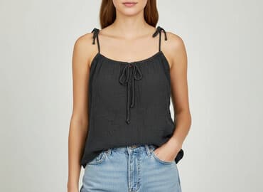 kamizelka damska krótka h m: H&M, Top damski, rozmiar M — 7