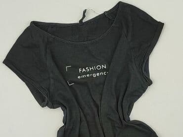 czarne koszulki damskie z nadrukiem: Футболка жіноча, розмір S — 7