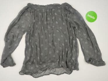 biała jedwabna bluzka damska: Bluzka damska, rozmiar L — 3