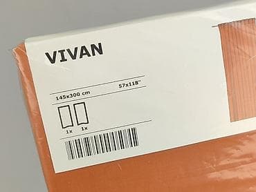 Dom i ogród: Zasłony IKEA VIVAN – kolor ceglasty/pomarańcz rdza - Zestaw: 2 panele — 5