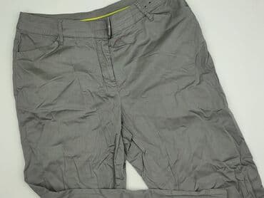 szare szerokie jeansy: AVENUE, Spodnie materiałowe damskie, rozmiar 2XL — 1