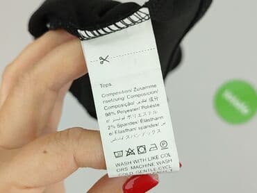 shein czarne bluzki: Shein, Top damski, rozmiar L — 6