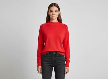 sweter z c a: Basic, Sweter damski, rozmiar S — 6