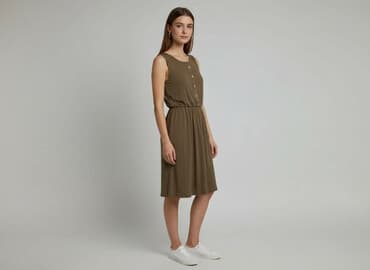 oliwkowe buty: Sukienka damska, rozmiar M — 7