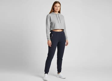 spodnie dresowe 3 4 damskie lidl: Spodnie dresowe damskie, rozmiar S — 1